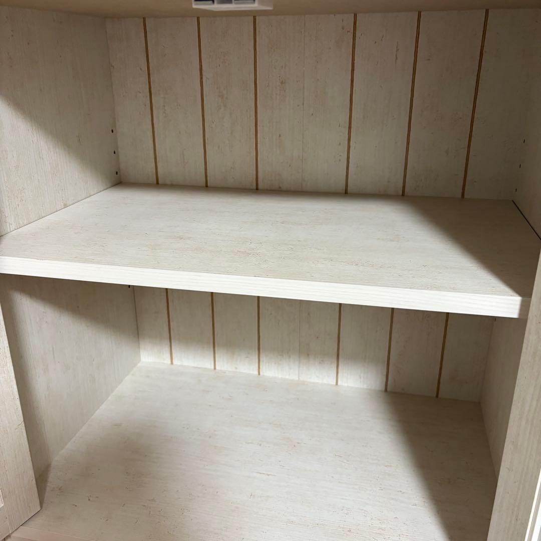 【即日発送対応】ニトリ リズバレー キャビネット ホワイト 食器棚 カントリー