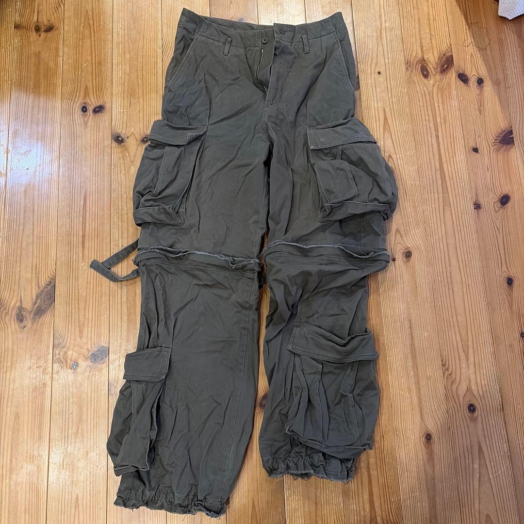 GRANCY カーゴパンツ オリーブグリーン