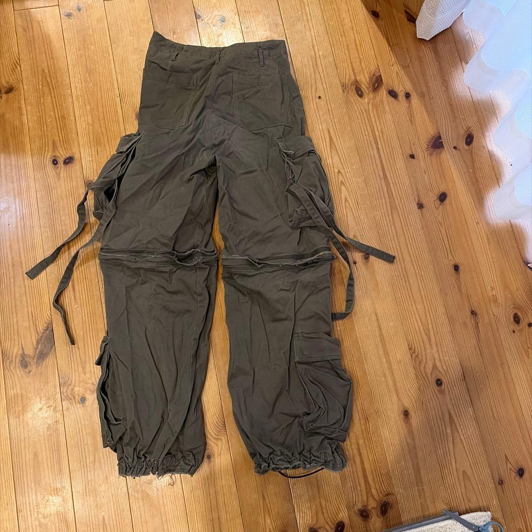 GRANCY カーゴパンツ オリーブグリーン