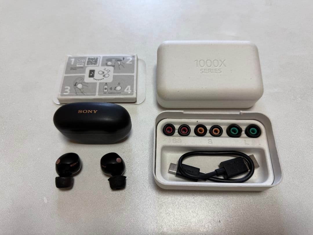 SONY（ソニー）ワイヤレスイヤホン　ブラック　WF-1000XM5　⭕️中古品