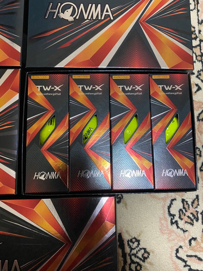 HONMA TW-X ゴルフボール イエロー 4ダースセット