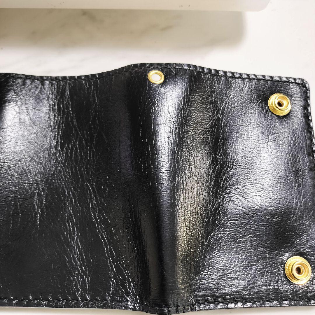 茶芯　ホースハイド　三つ折りトラッカーウォレット