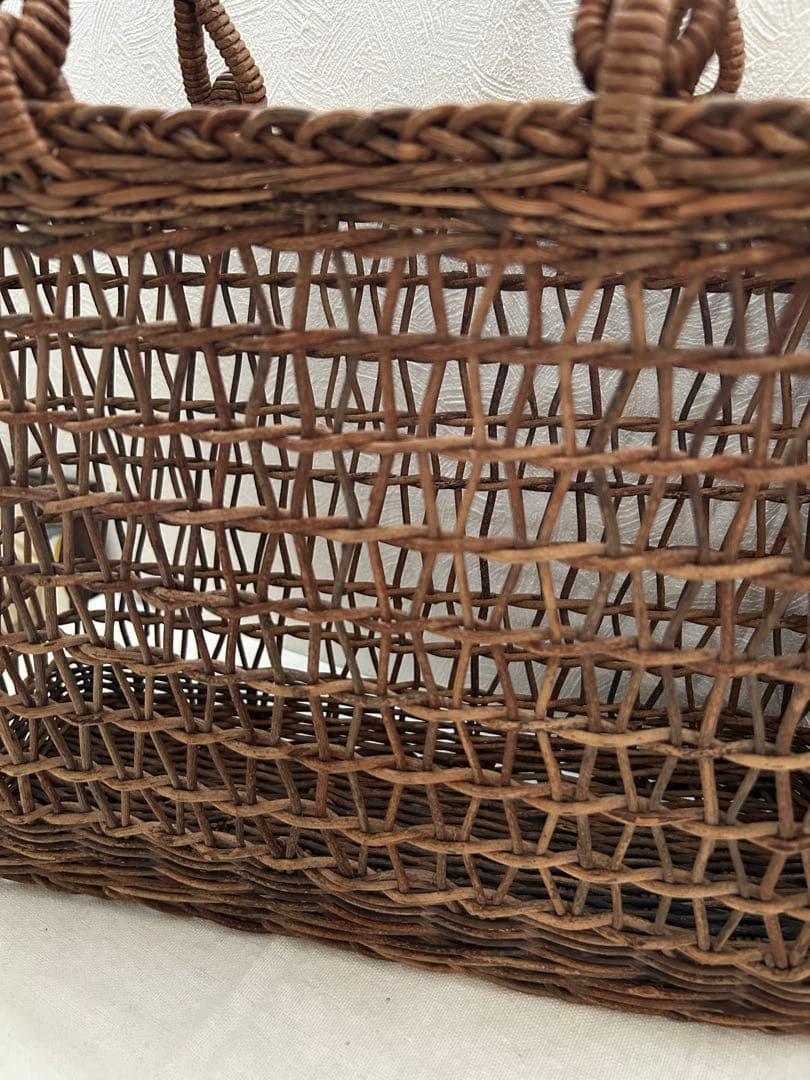 あけび籠　かごバッグ 透かし編み あけび蔓