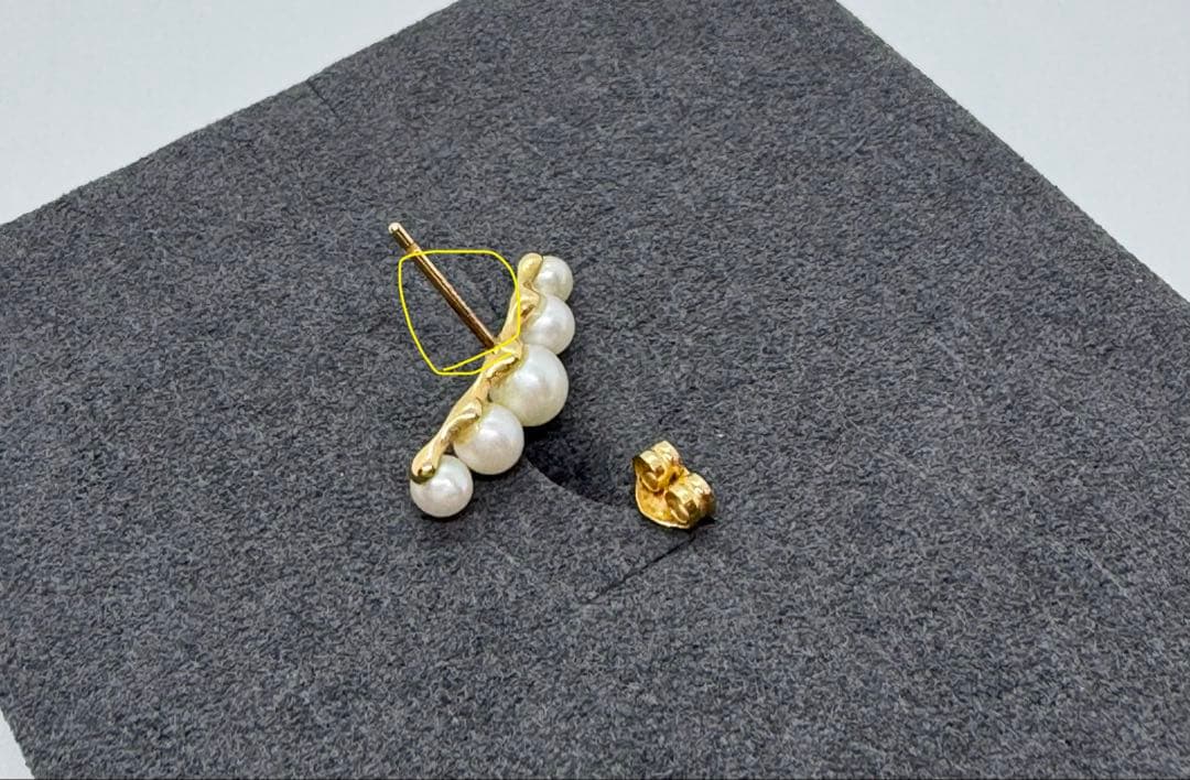 STAR JEWELRY GIRL K10 ピアス 淡水パール