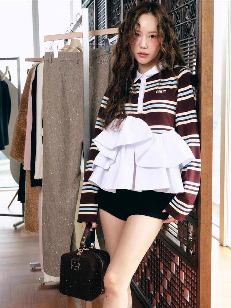 Bibiy. LOLA PEPURAMU POLO BROWN ビビィ