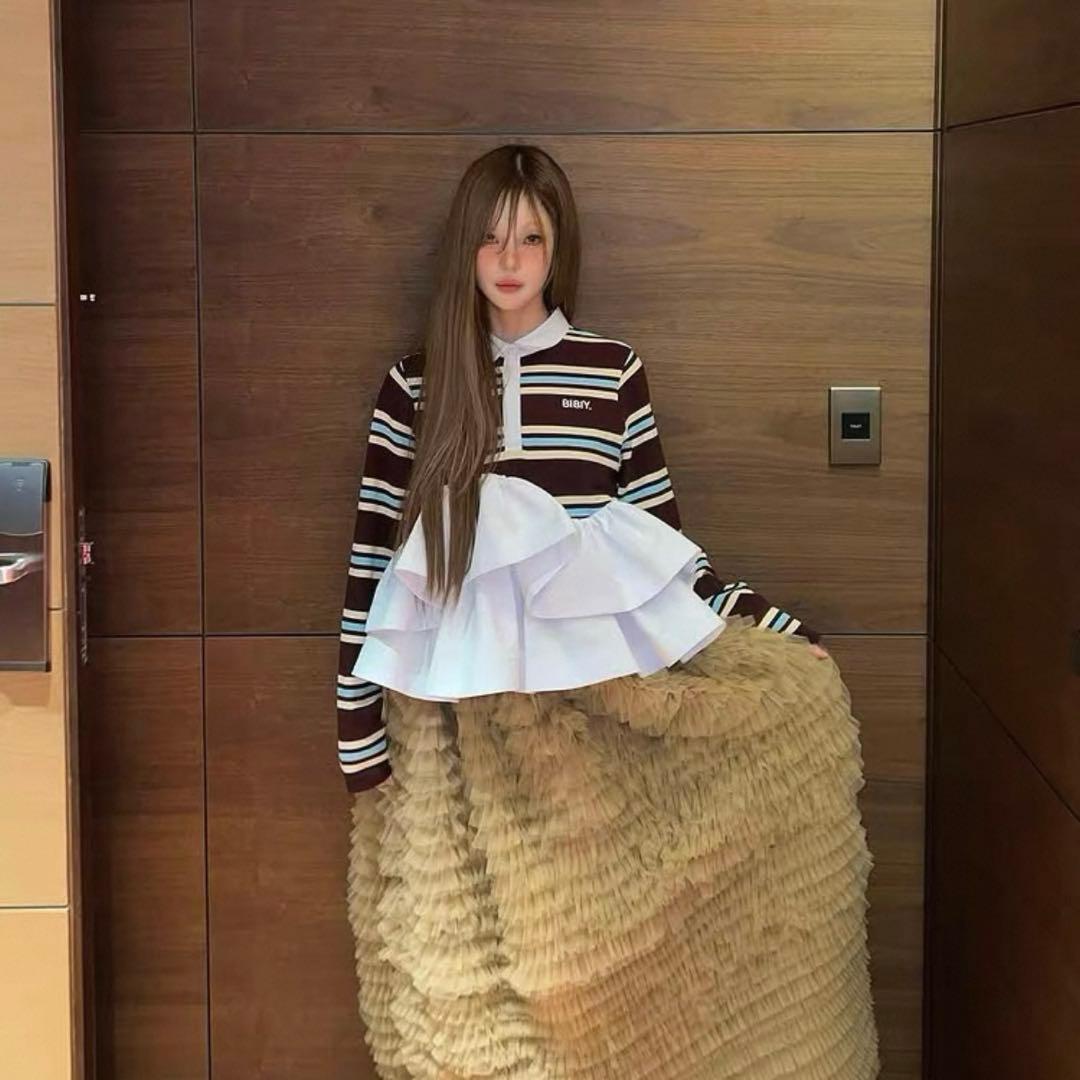 Bibiy. LOLA PEPURAMU POLO BROWN ビビィ