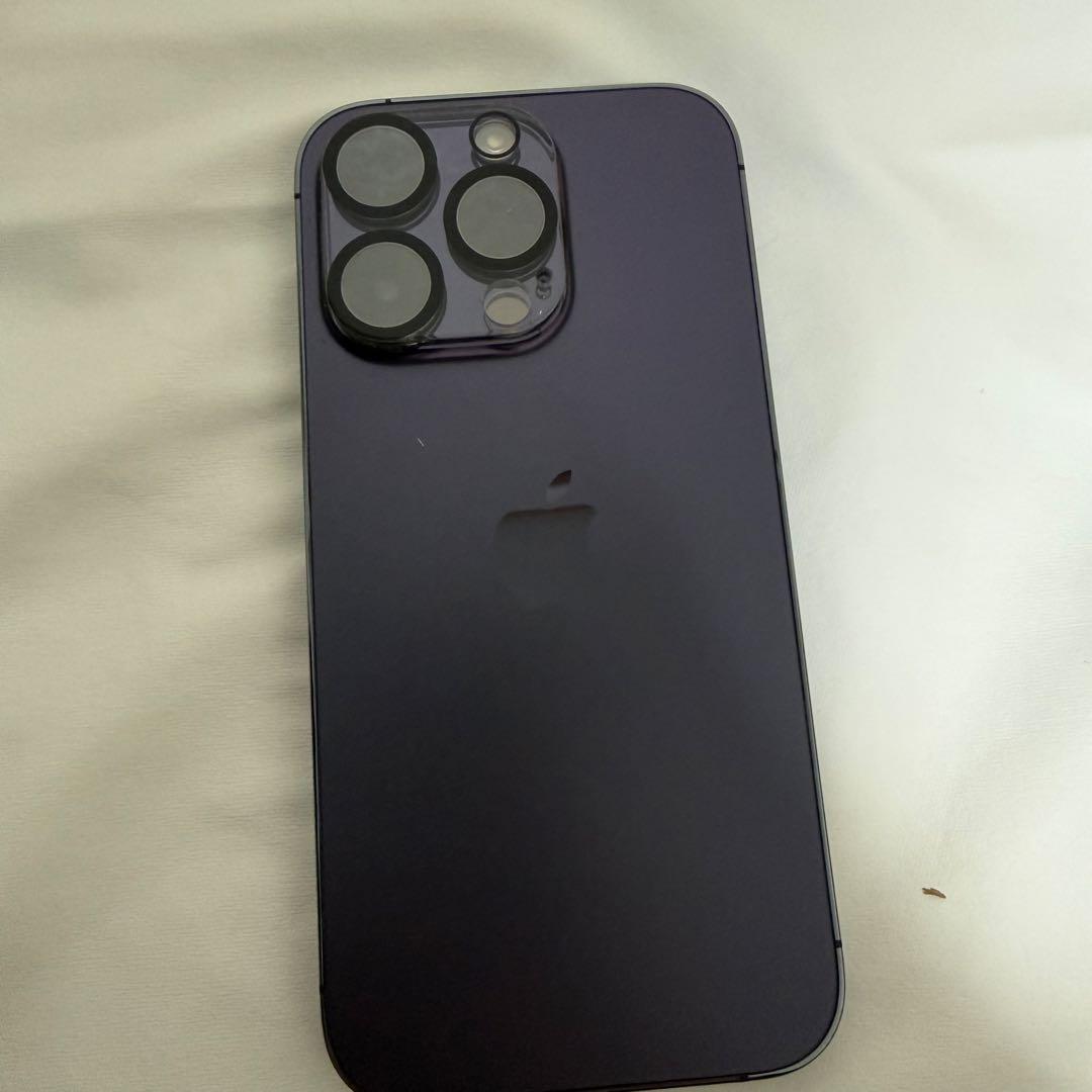 【初期化済】iPhone 14 Pro ディープパープル 128GB 画面割れ