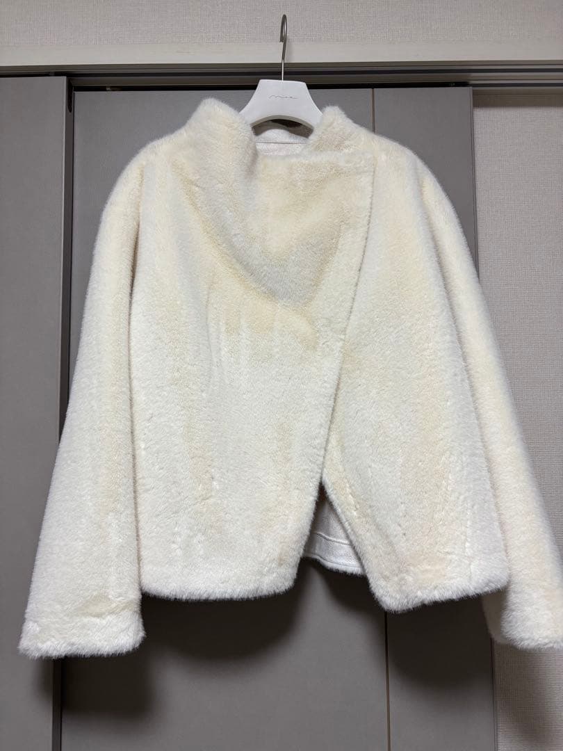 【美品】na.e Reversible Fur Coat_White