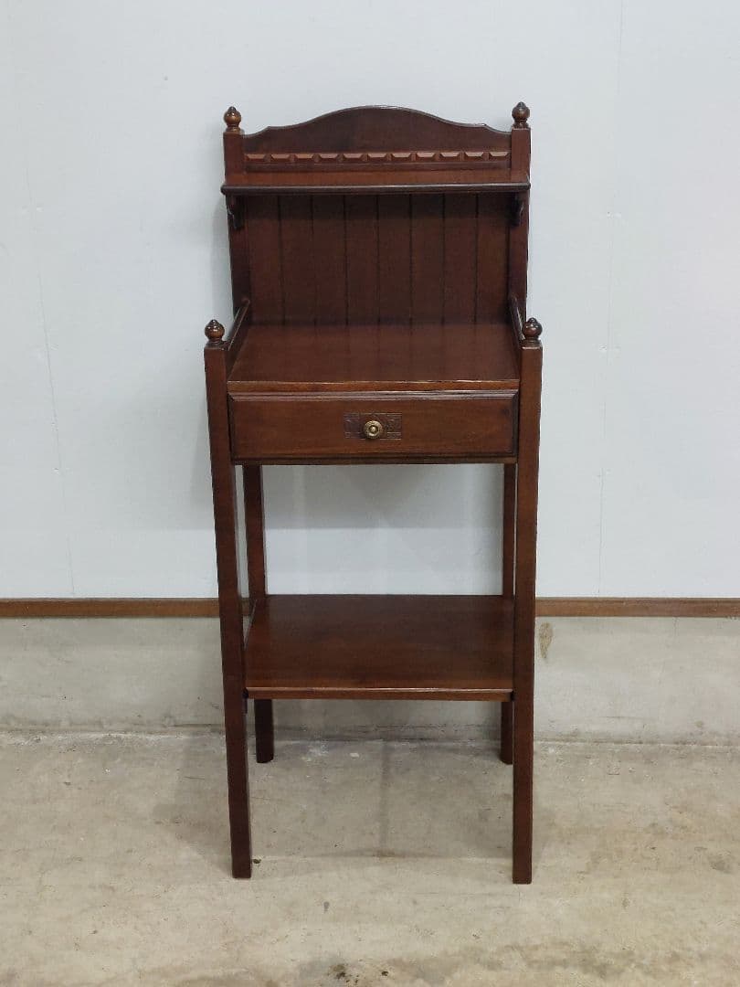 karimoku カリモク 木製 電話台 チェスト引き出し付 オシャレ