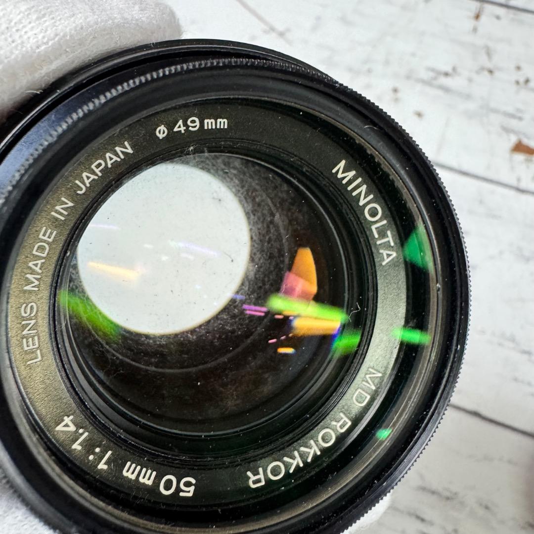 Minolta XD-sフィルム一眼レフカメラ 複数レンズ ケース付