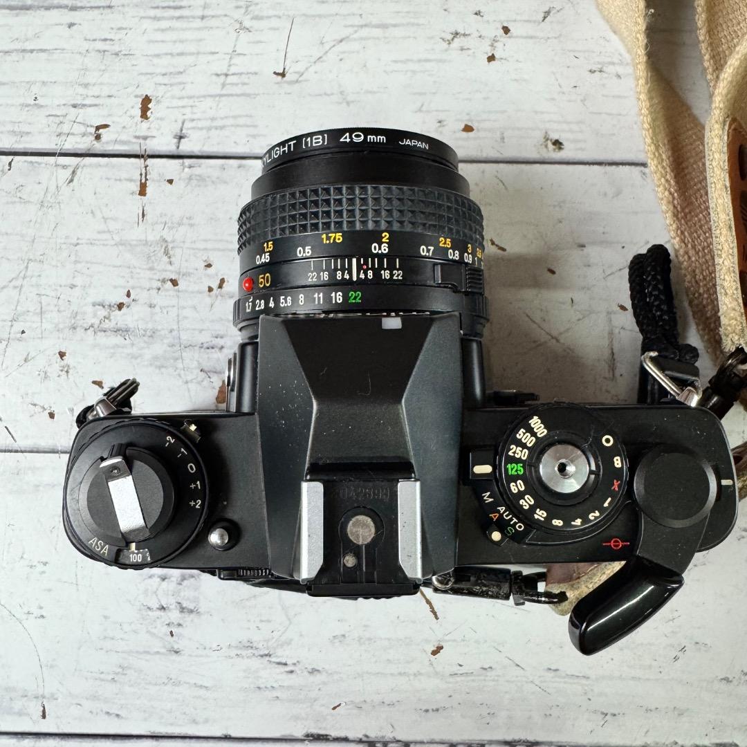 Minolta XD-sフィルム一眼レフカメラ 複数レンズ ケース付