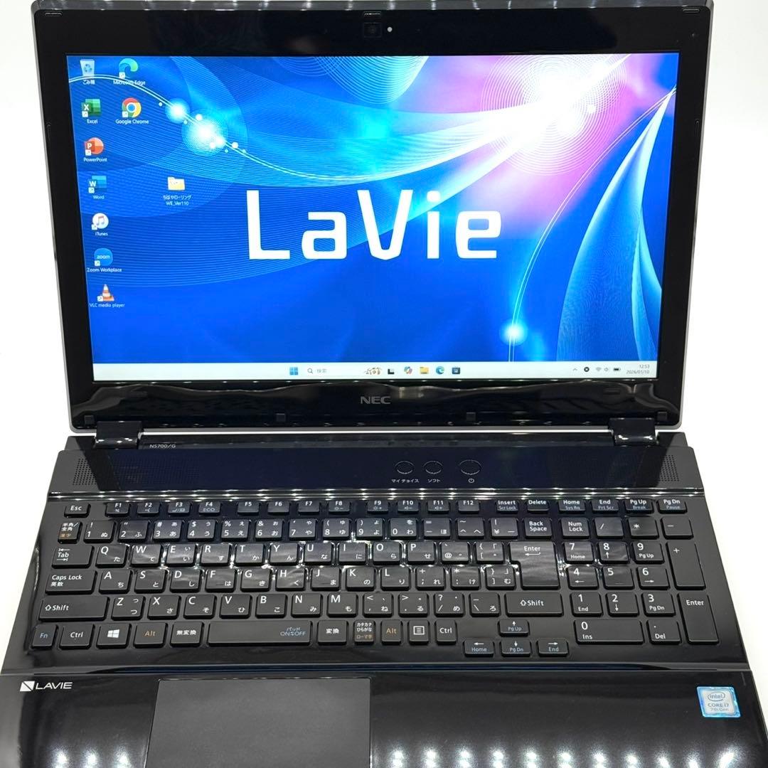 準美品 ノートパソコン 7世代i7 20GB 新品SSD 静音省電力 フルHD