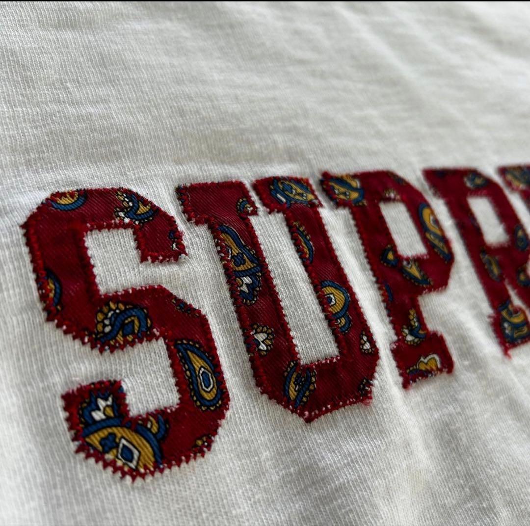 SUPREME 刺繍ロゴ 長袖トレーナー