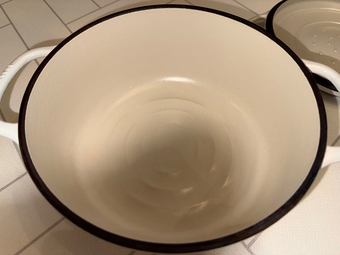 バーミキュラライスポット　ホワイト　中古