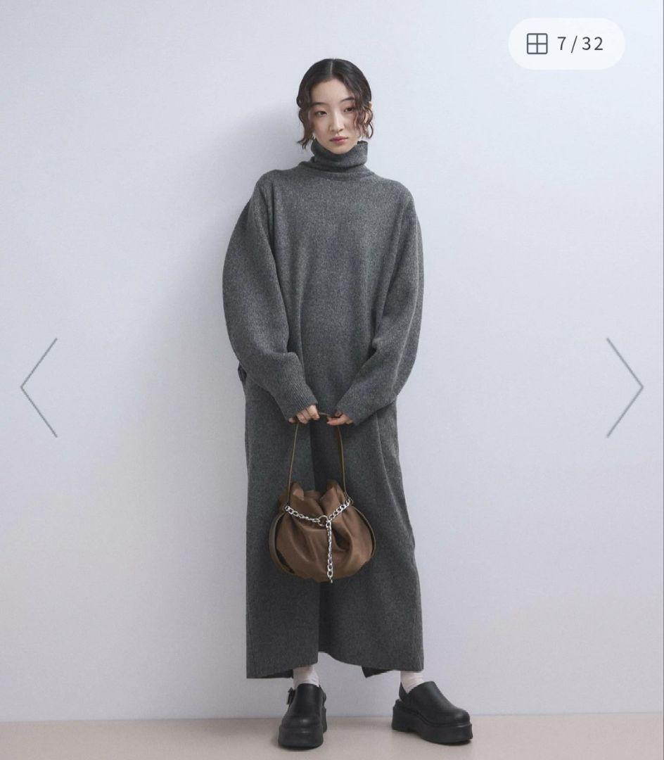 アダム・エ・ロペ　2WAYニットポロワンピース