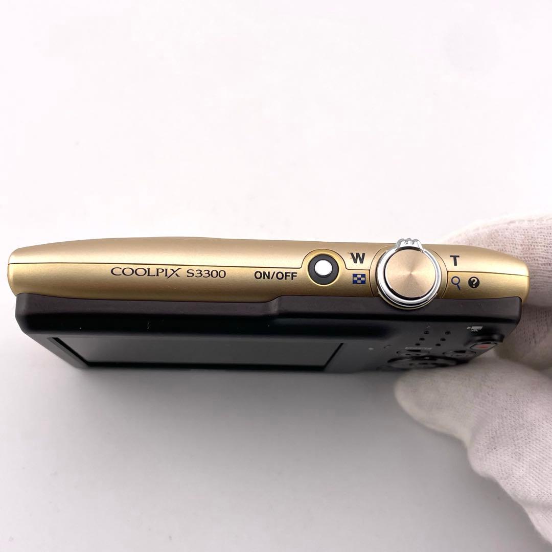 実写美⭕️美品【動作確認済み】Nikon COOLPIX S3300 ゴールド