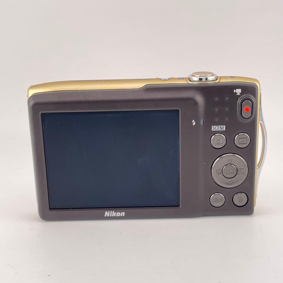 実写美⭕️美品【動作確認済み】Nikon COOLPIX S3300 ゴールド