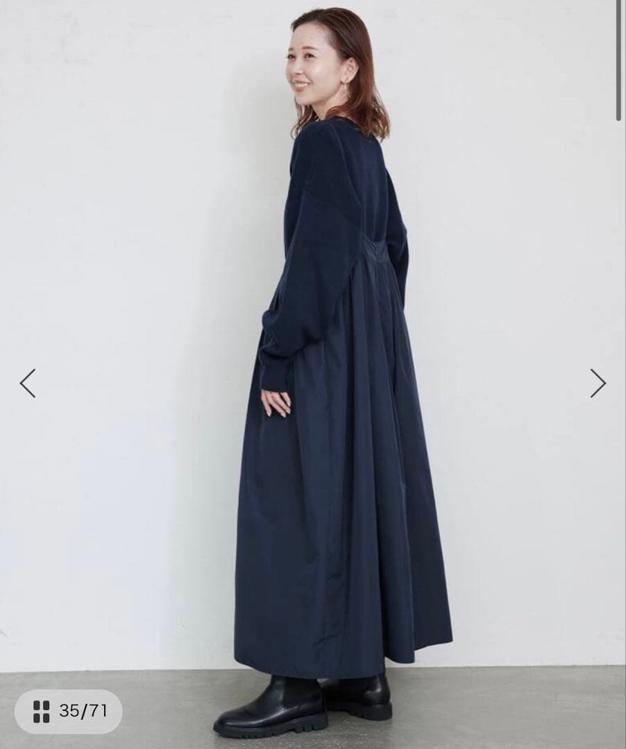 【suzoo専用】SLOBE IENA タフタギャザーキャミワンピース