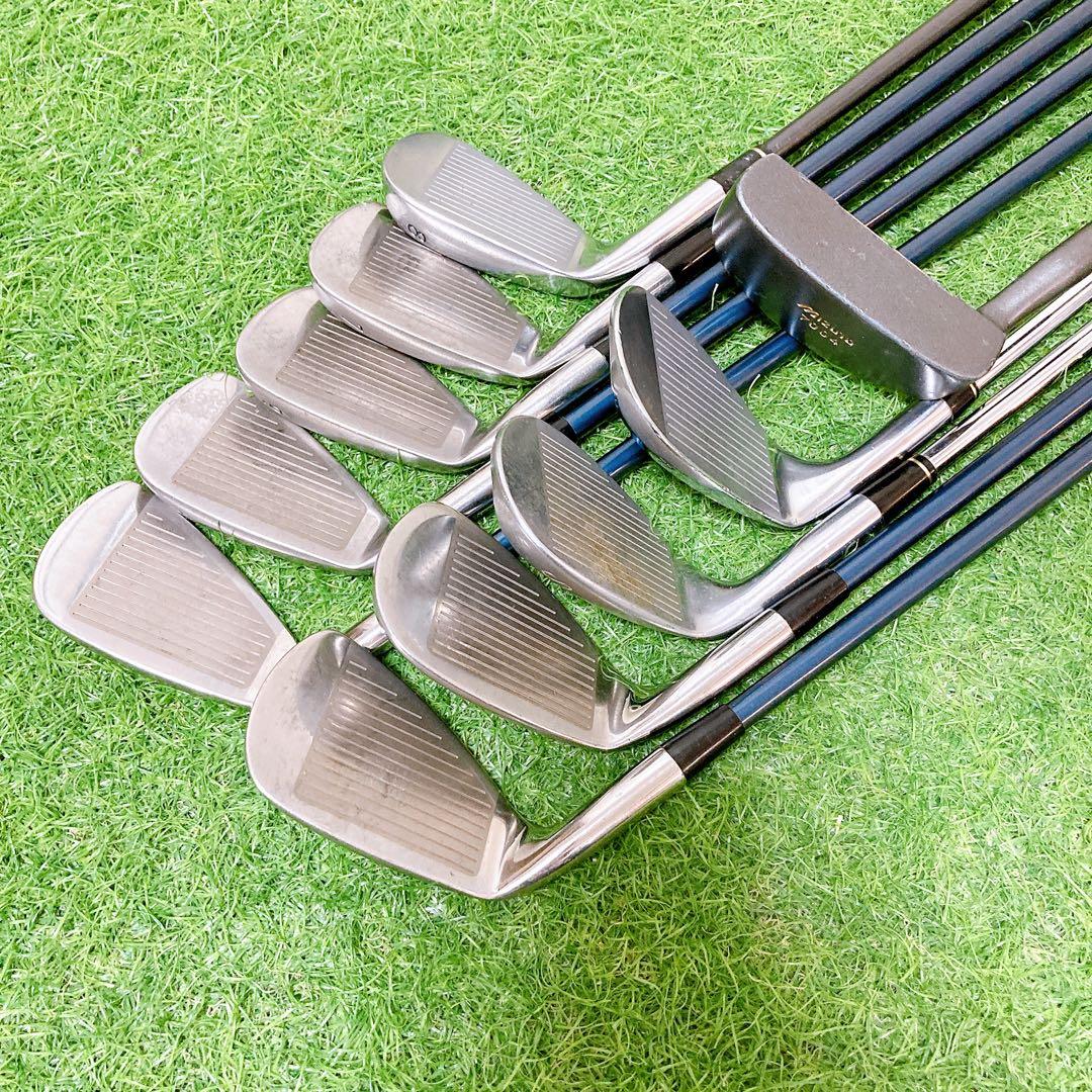 H14.ミズノ　初心者オススメ　ゴルフクラブ　メンズセット　右利き　14本