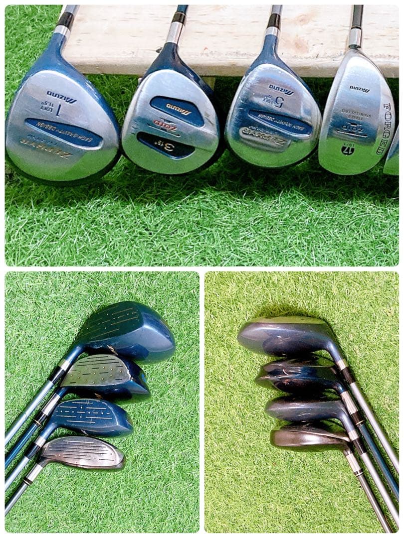 H14.ミズノ　初心者オススメ　ゴルフクラブ　メンズセット　右利き　14本