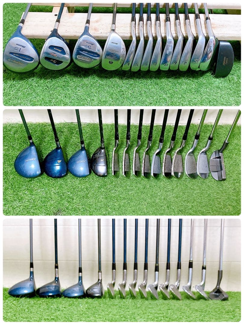 H14.ミズノ　初心者オススメ　ゴルフクラブ　メンズセット　右利き　14本