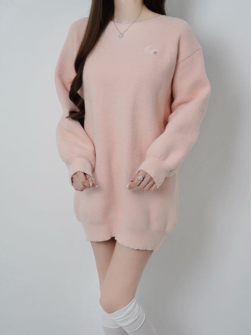 lumignon Tweed ribbon pullover ルミニョン