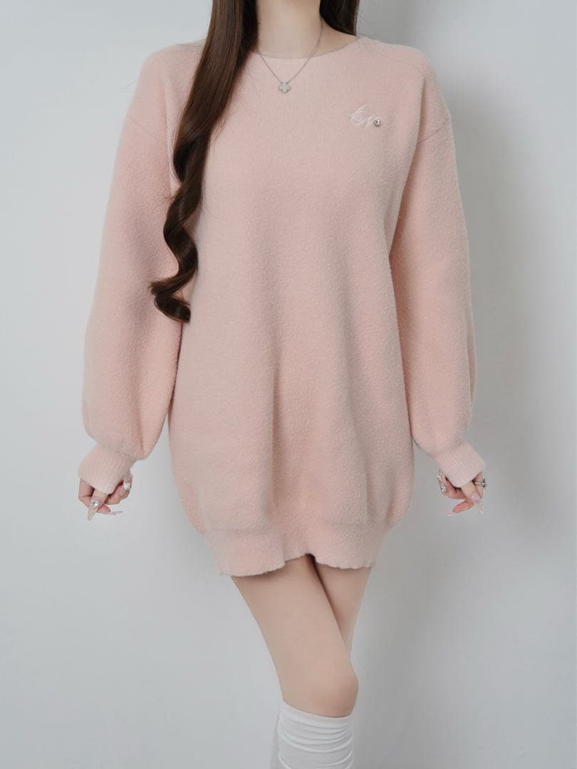 lumignon Tweed ribbon pullover ルミニョン