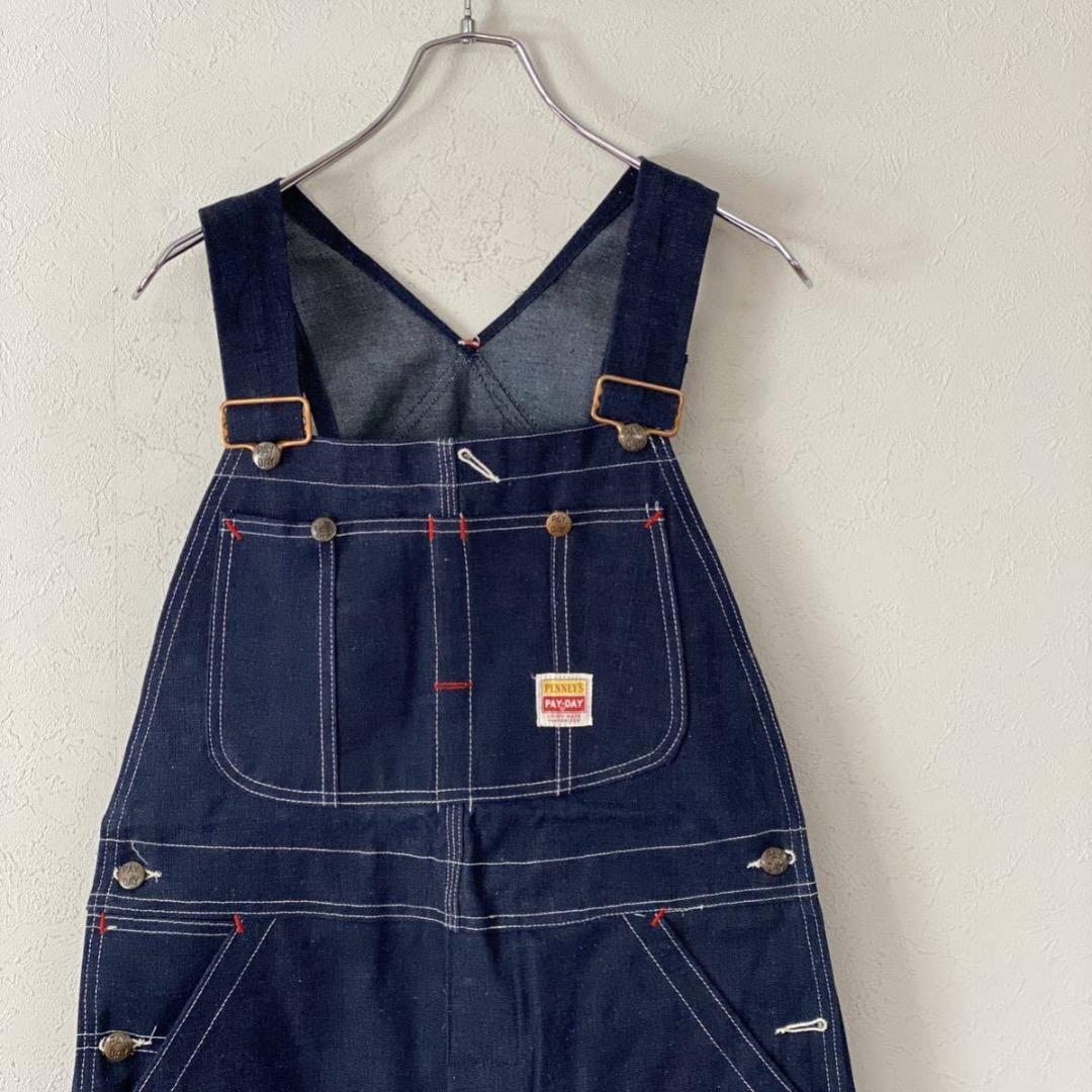 50ｓ　デッドストック　PAY DAY　デニム　フラッシャー付き　オーバーオール