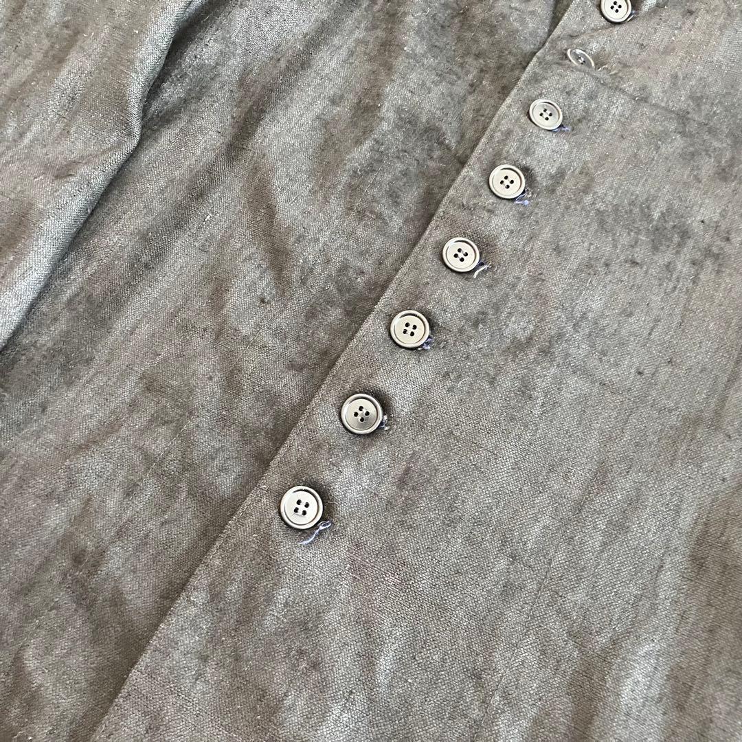 〜10s オランダ　インディゴリネン　ジャケット　ヴィンテージ　ヨーロッパ