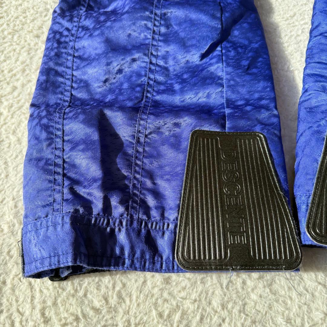 デサント スキーウェア 上下 洗える ウィンタースポーツ 男女兼用 M ブルー