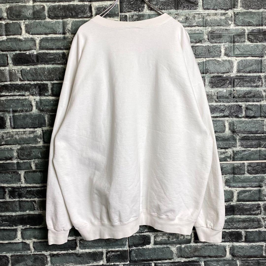 USA製 ナイキ☆スウェット トレーナー 古着 白タグ 90s 刺繍ロゴ hu2