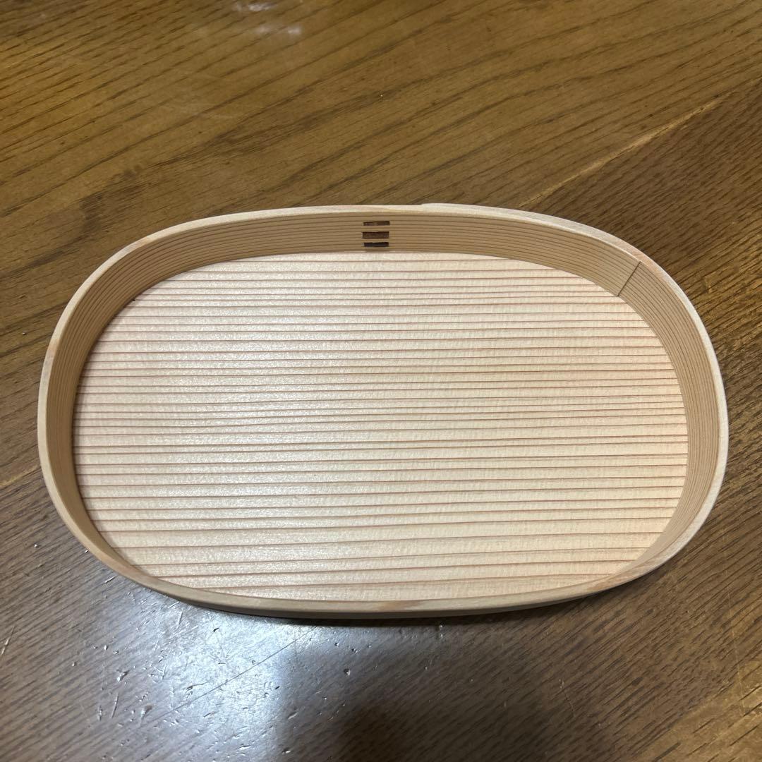 曲げわっぱ　 柴田慶信商店　白木小判弁当（中）