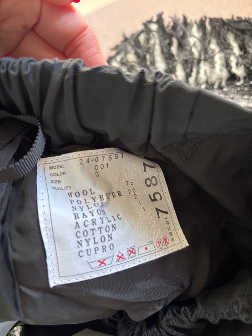 sacai サカイ　ツイードショートパンツ　0サイズ