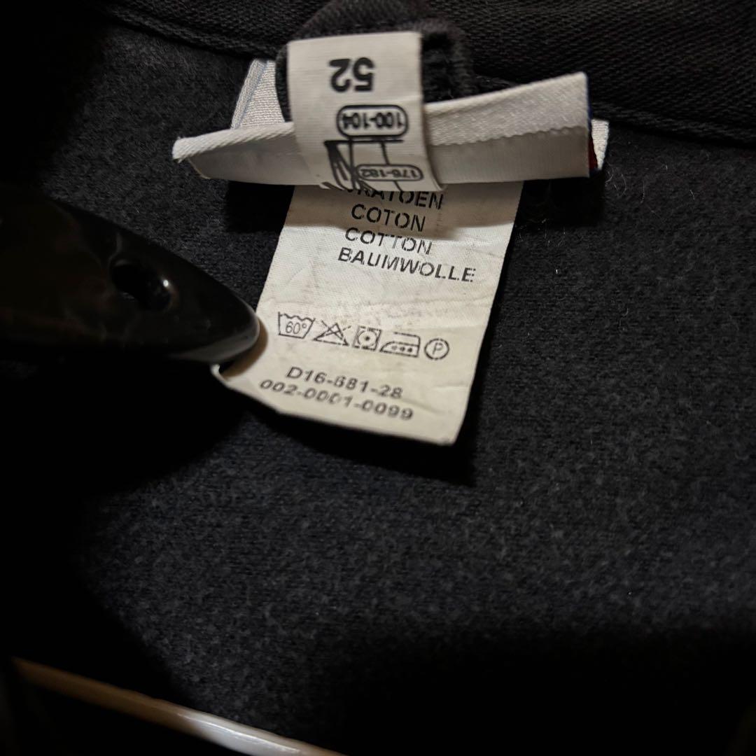 ユーロワークジャケット　カバーオール　モールスキン　黒　52　ヨーロッパ古着