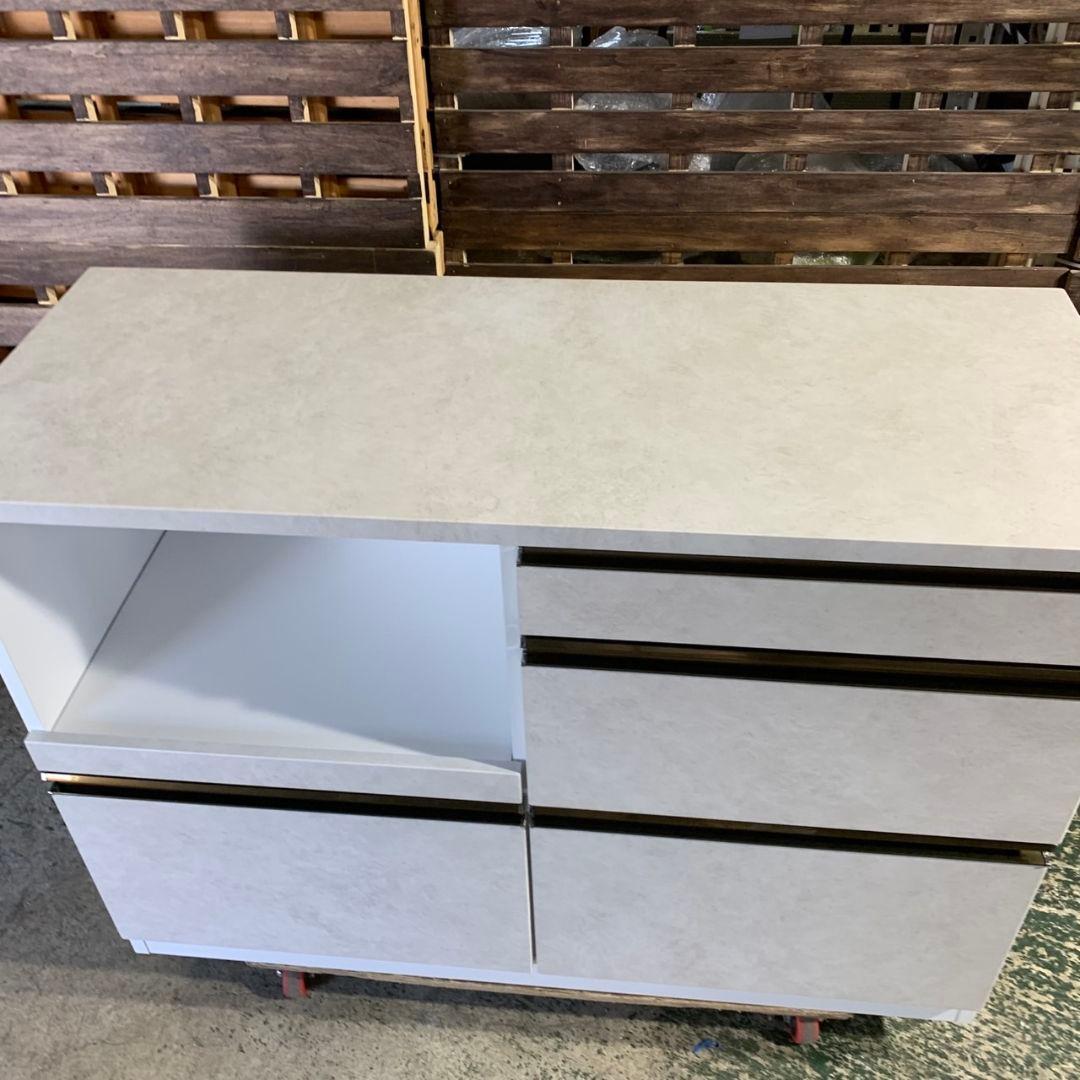 J478\" ジーマ キッチン カウンター W1195 ホワイト 白