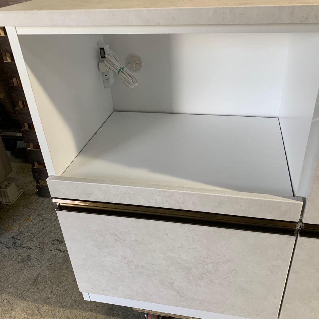 J478\" ジーマ キッチン カウンター W1195 ホワイト 白