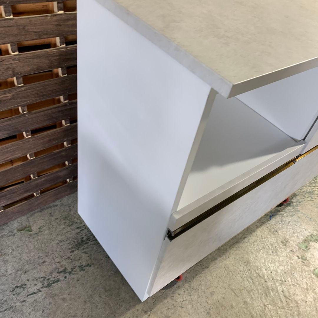 J478\" ジーマ キッチン カウンター W1195 ホワイト 白