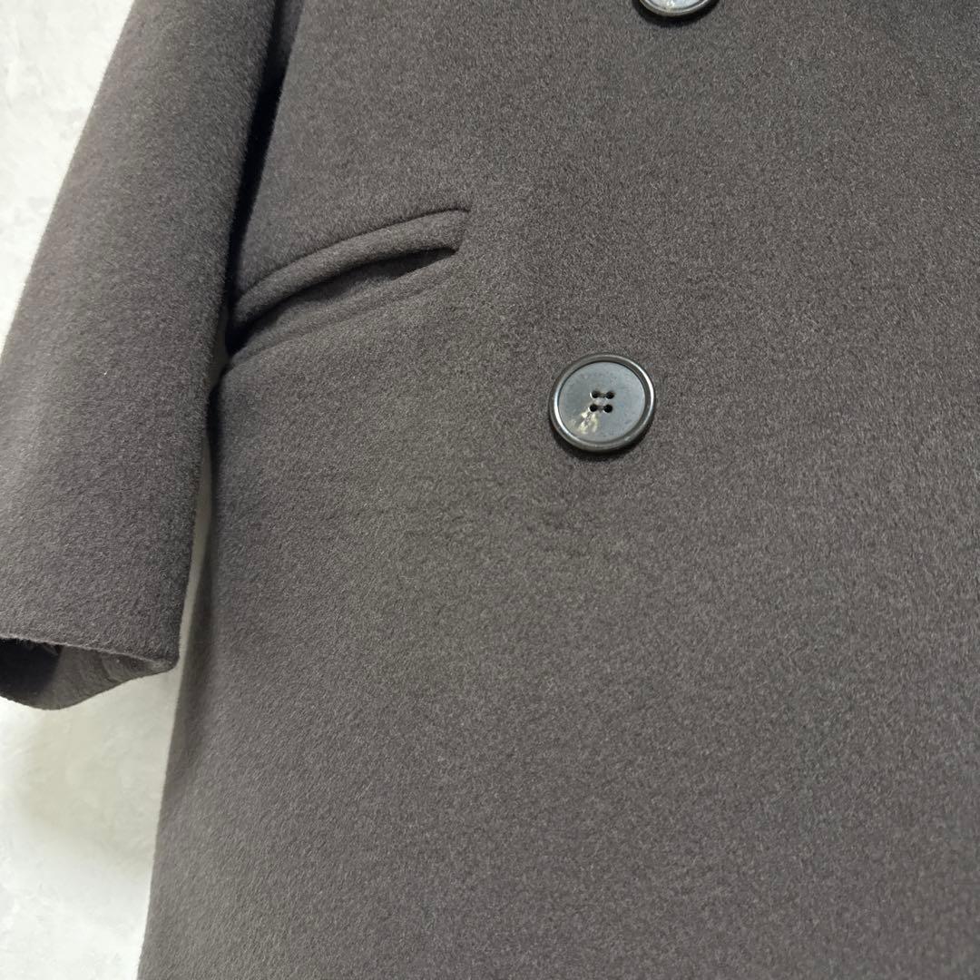 38 Spick&Span ハミルトンラムズウールテーラードカラーショートコート