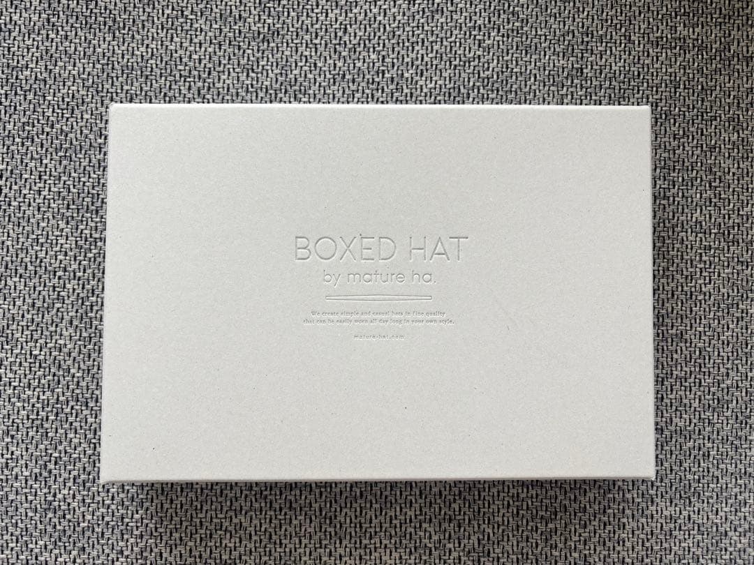 未使用品【 mature ha 】 BOXED HATサイズ60