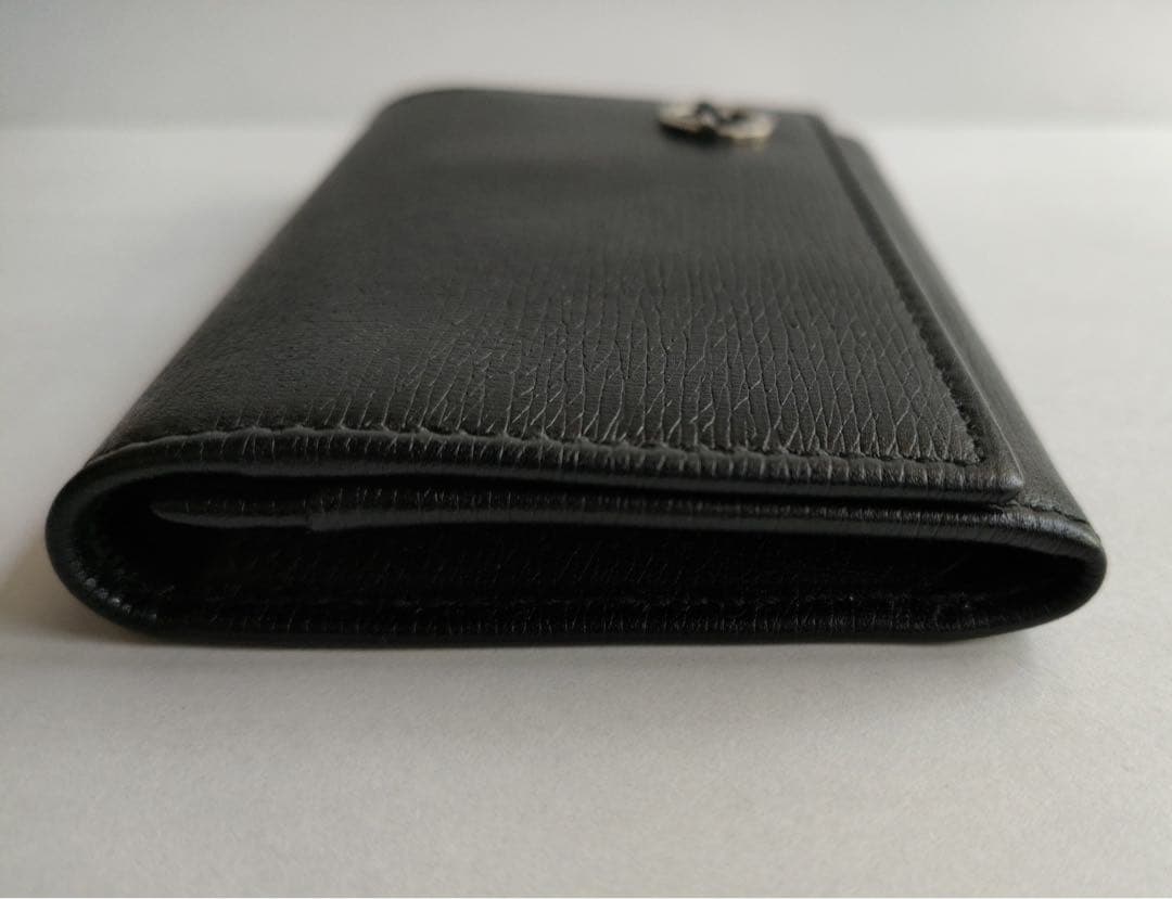 GUCCI インターロッキングG 名刺入れ ブラック レザー メンズ