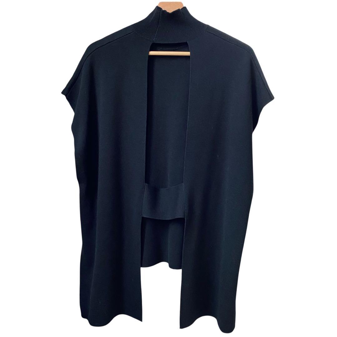 LE PHIL ルフィル【美品】モックネック ジレベスト ブラック