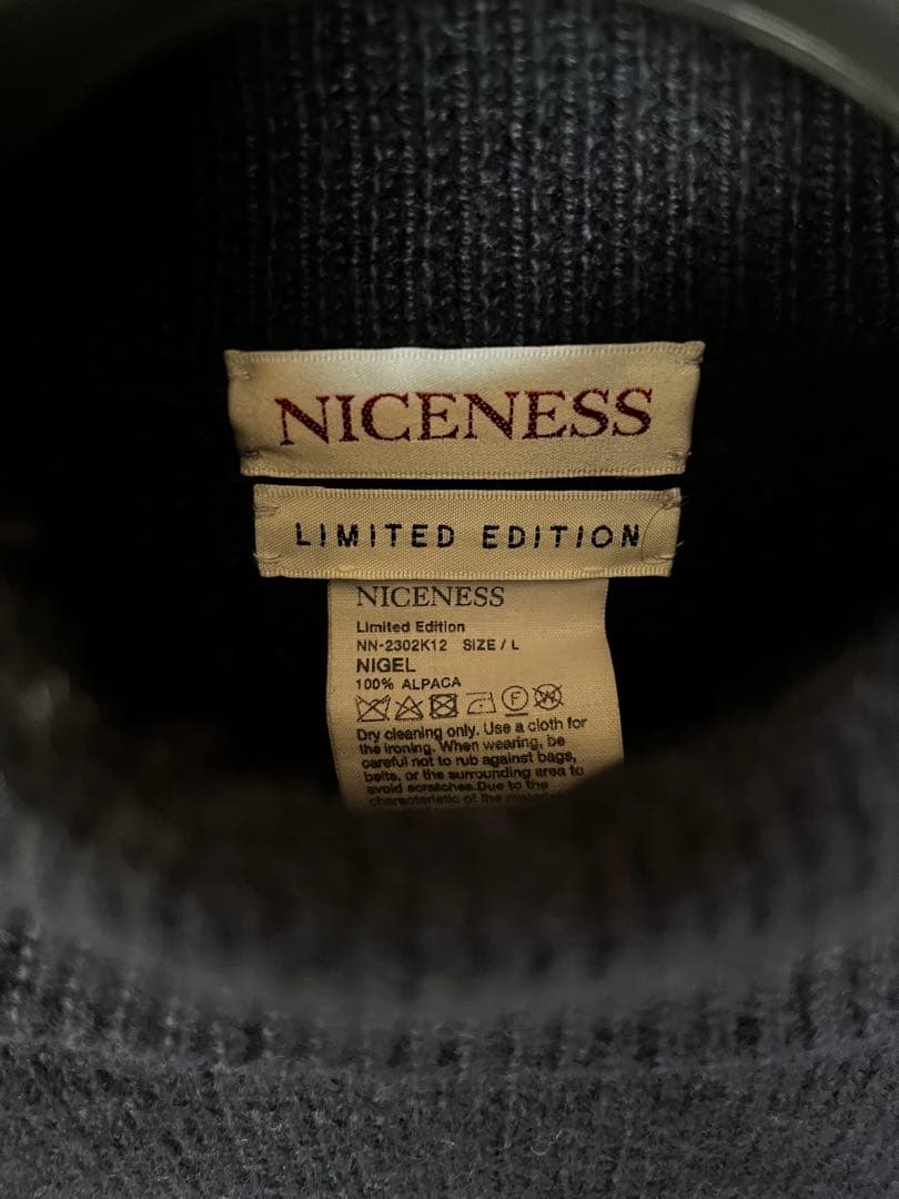 NICENESS  ALPACA モックネックセーター　ナイスネス