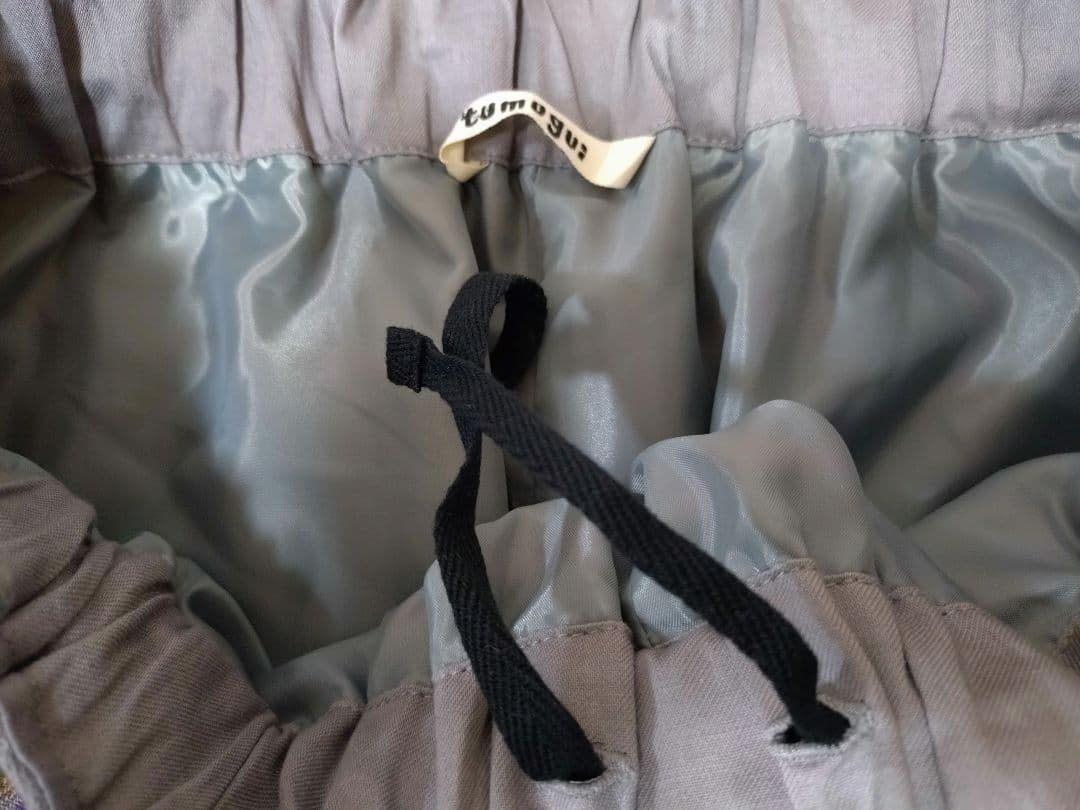 ポ*メ様 tumugu:ツムグ■ウールコットンチェックパンツ☆GREEN系