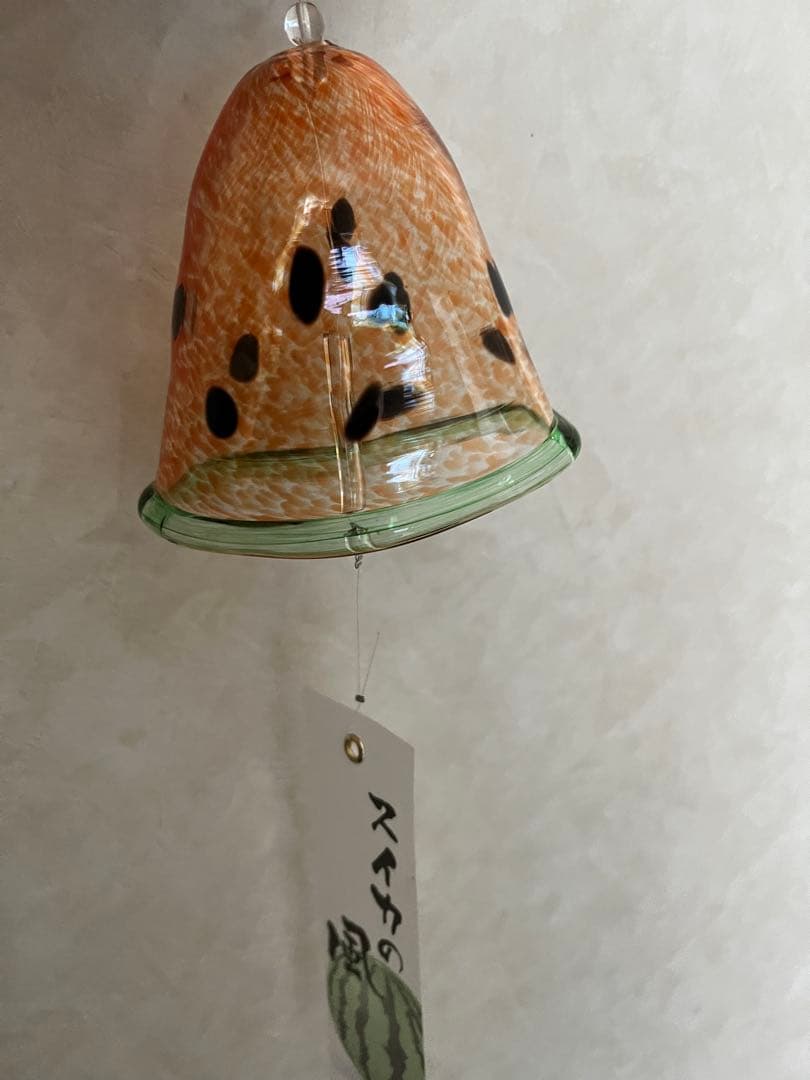 【新品】タクグラス TAKU GLASS 弥彦クラフト　スイカ風鈴