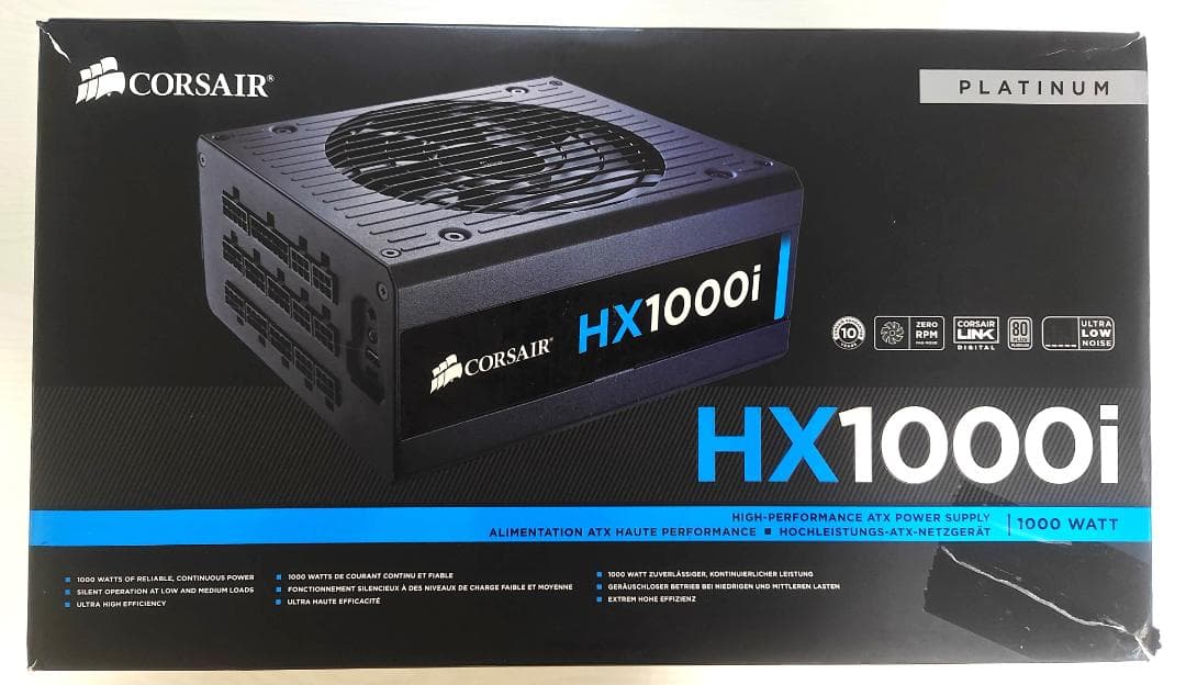 CORSAIR コルセア RM1000i Platinum フルモジュラー 電源