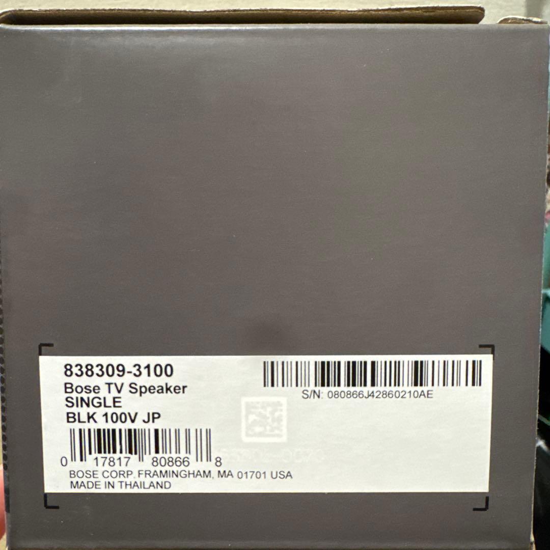 新品未開封 Bose TV Speaker SINGLE Bluetooth対応