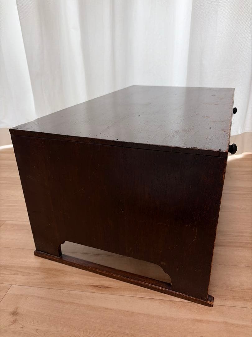 昭和レトロ 文机｜無垢材 引き出し2杯｜古道具 古家具 ローテーブル