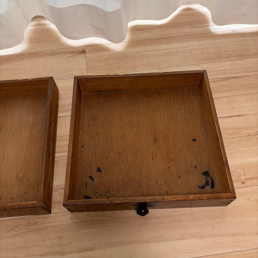 昭和レトロ 文机｜無垢材 引き出し2杯｜古道具 古家具 ローテーブル