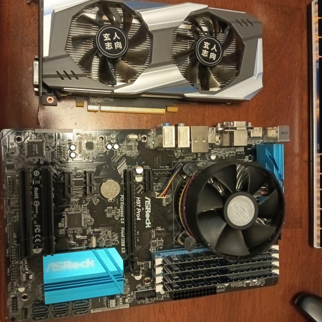 マザーボード + メモリ16gb+GPU1060+cpui7-4790セット！