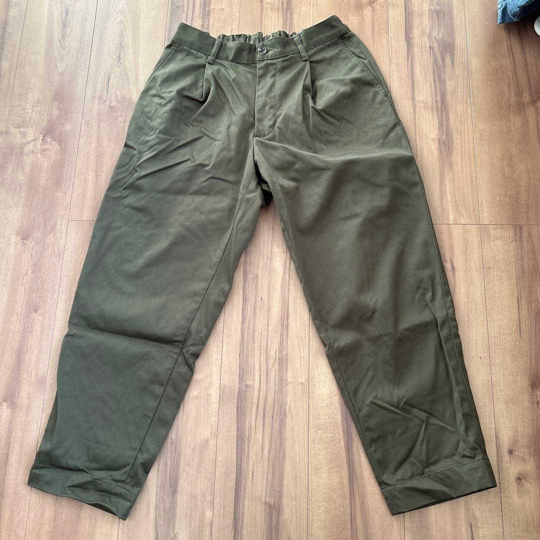 DANTON ゴムウエスト チノパン オリーブ　size40